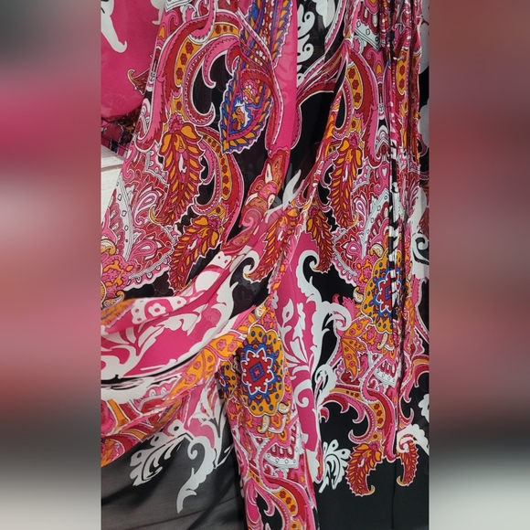 Nwot Lane Bryant flowy Paisley Summery blouse plus size 22/24 - Picture 10 of 12